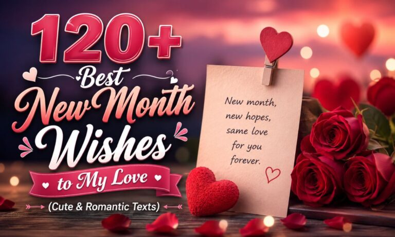 120+ Best New Month Wishes to My Love (Cute & Romantic Texts)