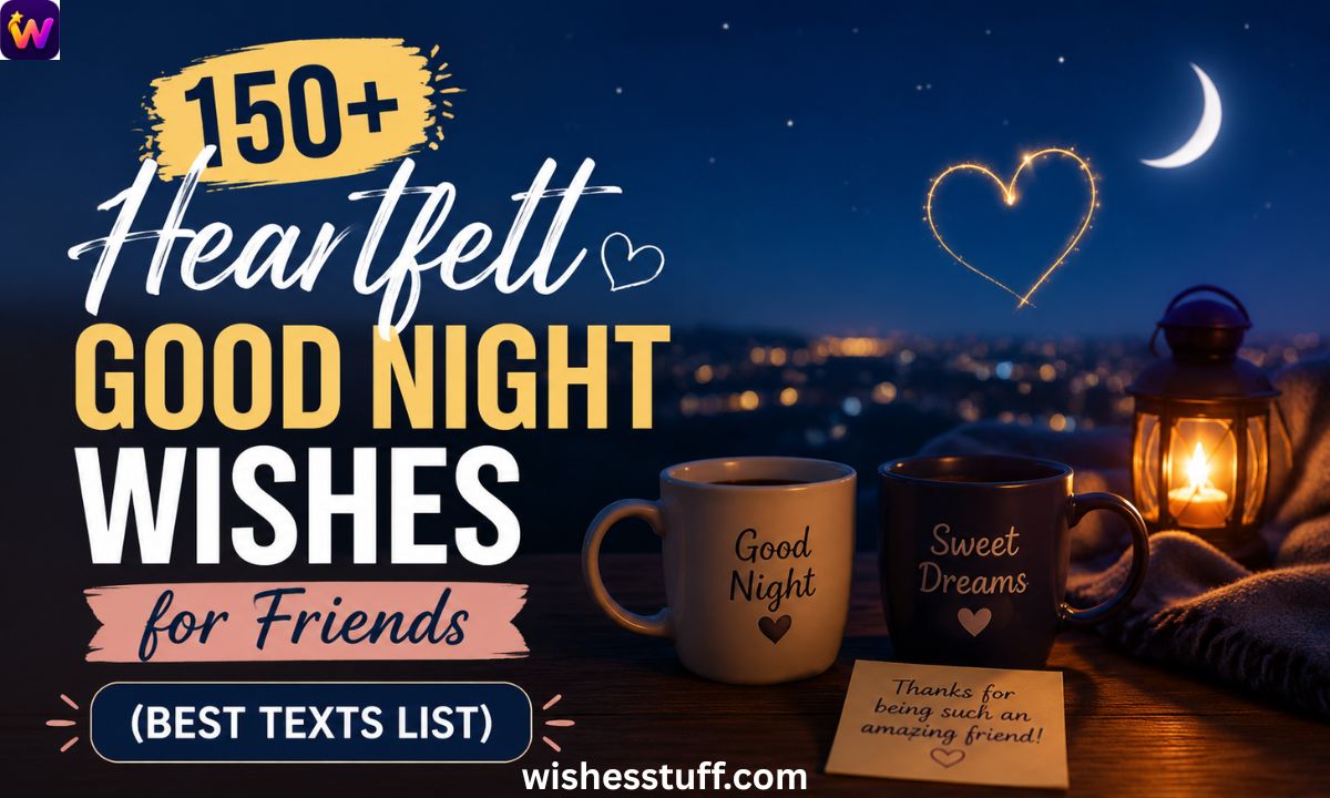 150+ Heartfelt Good Night Wishes for Friends (Best Texts List)