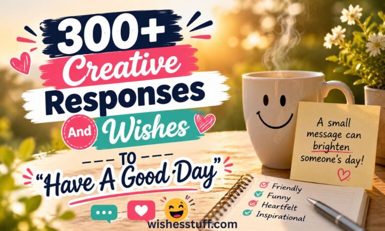 300+ Creative Responses And Wishes to Have A Good Day