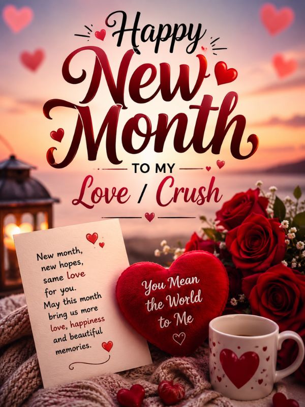 120+ Best New Month Wishes to My Love (Cute & Romantic Texts) Best New Month Wishes To My Love Crush