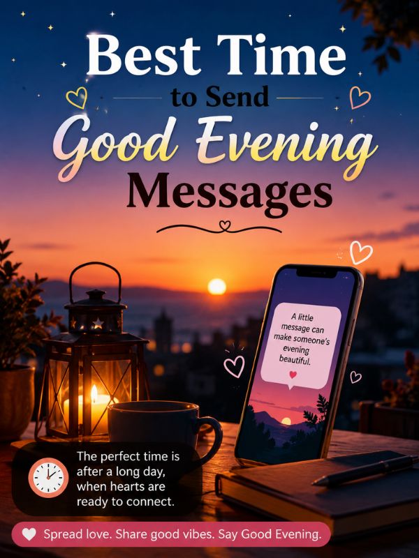 180+ Good Evening Love Messages, Sweet Wishes & Quotes Best Time to Send Good Evening Messages