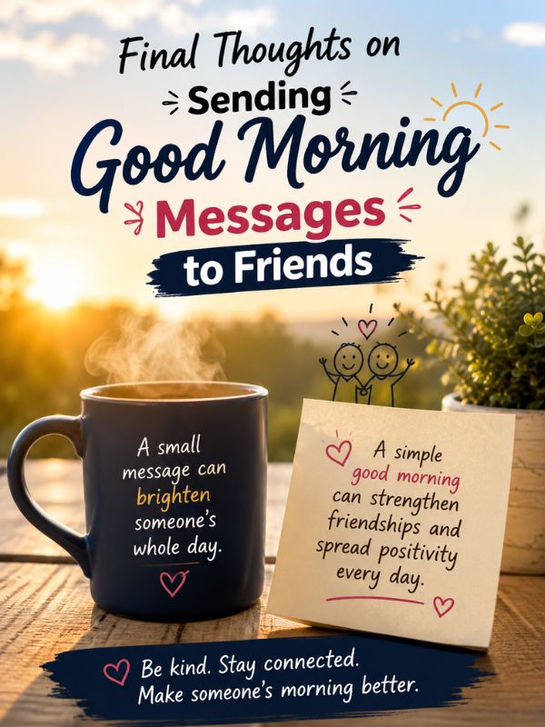 Final Thoughts On Sending Good Morning Messages To Friends
