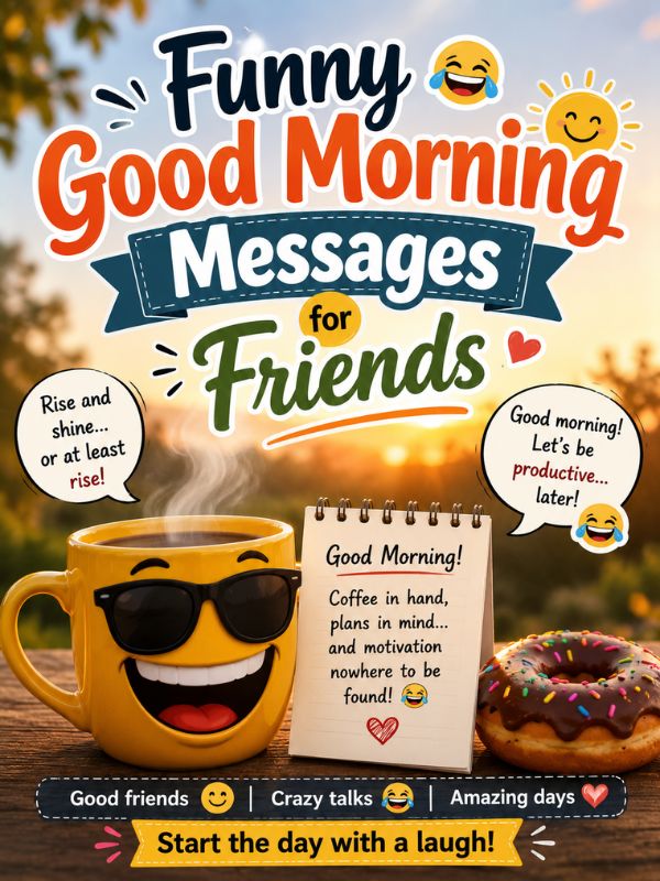 Funny Good Morning Messages For Friend