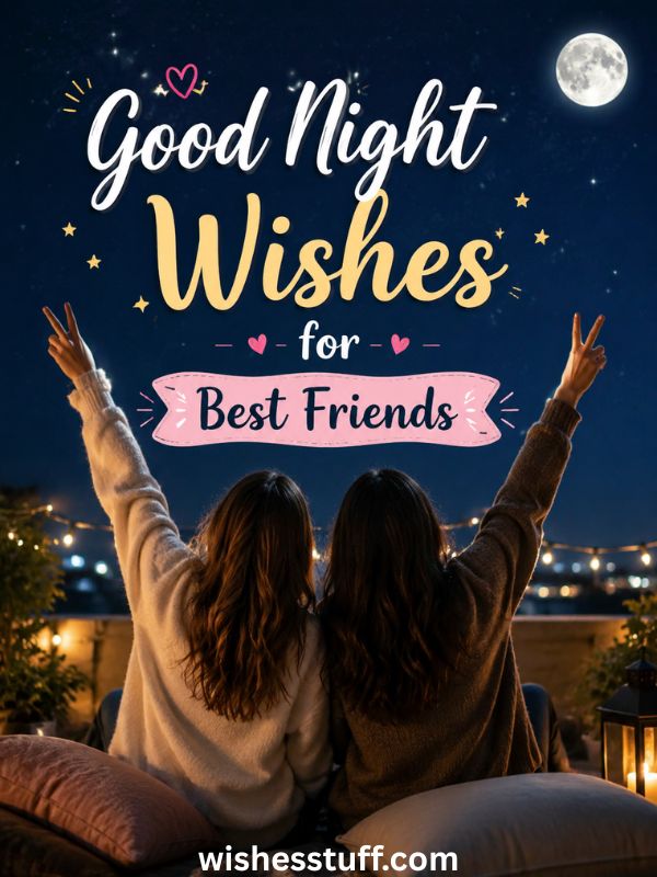 150+ Heartfelt Good Night Wishes for Friends (Best Texts List) Good Night Wishes for Best Friends