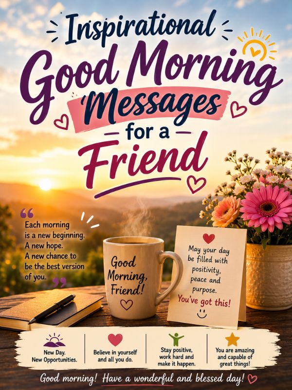Inspirational Good Morning Messages For A Friend