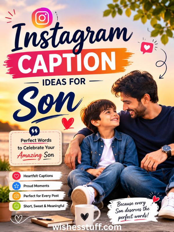 280+ Heartfelt Birthday Wishes for Son to Make Him Feel Special Instagram Caption Ideas for Son