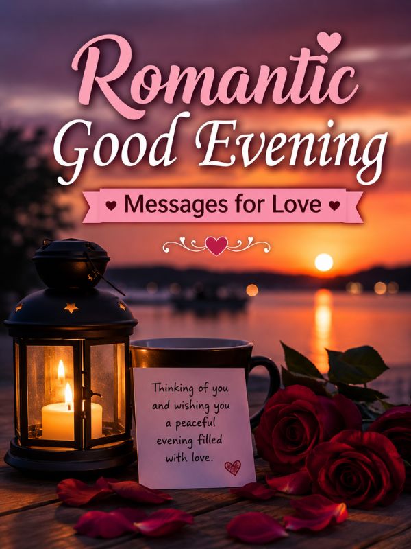 180+ Good Evening Love Messages, Sweet Wishes & Quotes Romantic Good Evening Messages for Love
