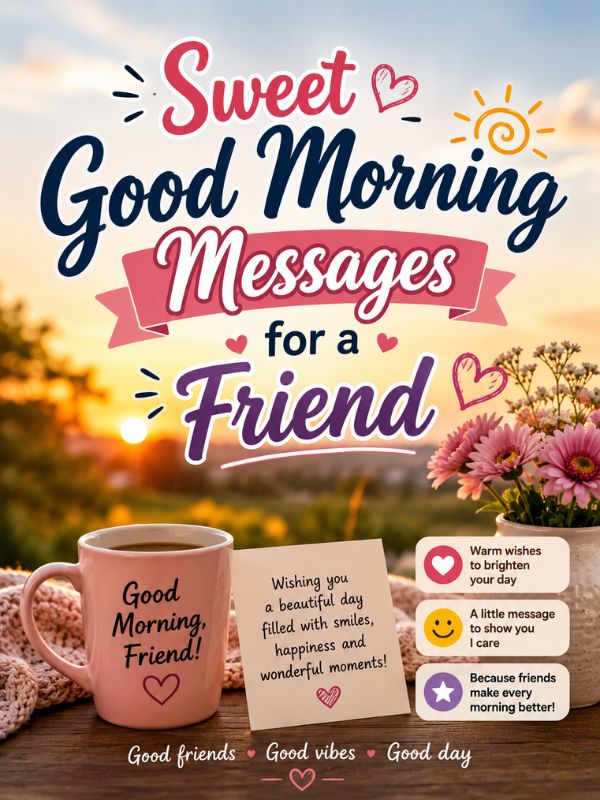 Sweet Good Morning Messages For A Friend