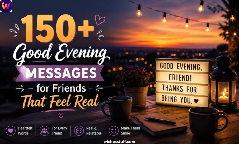 150+ Good Evening Messages for Friends That Feel Real