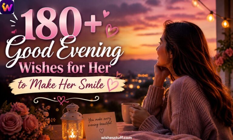 180+ Good Evening Wishes for Her to Make Her Smile (1)