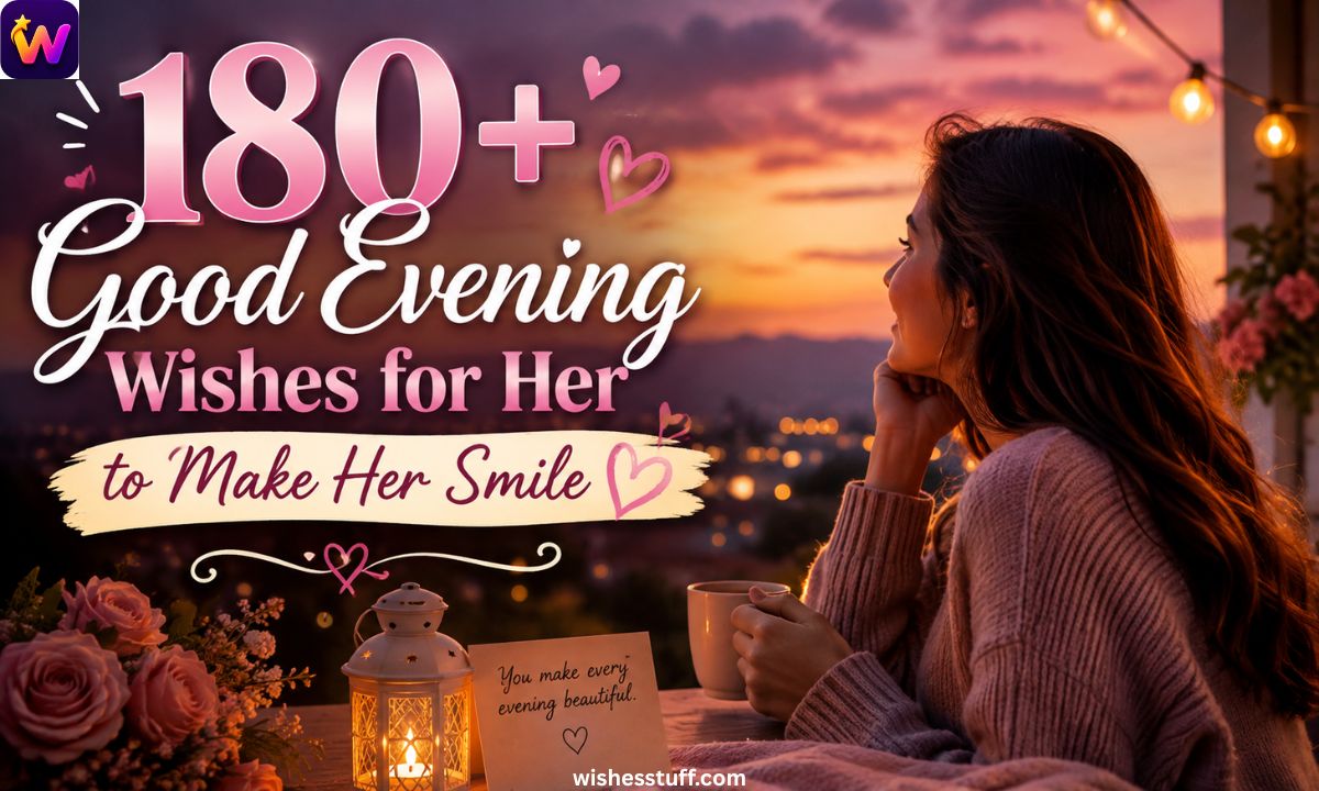 180+ Good Evening Wishes for Her to Make Her Smile (1)