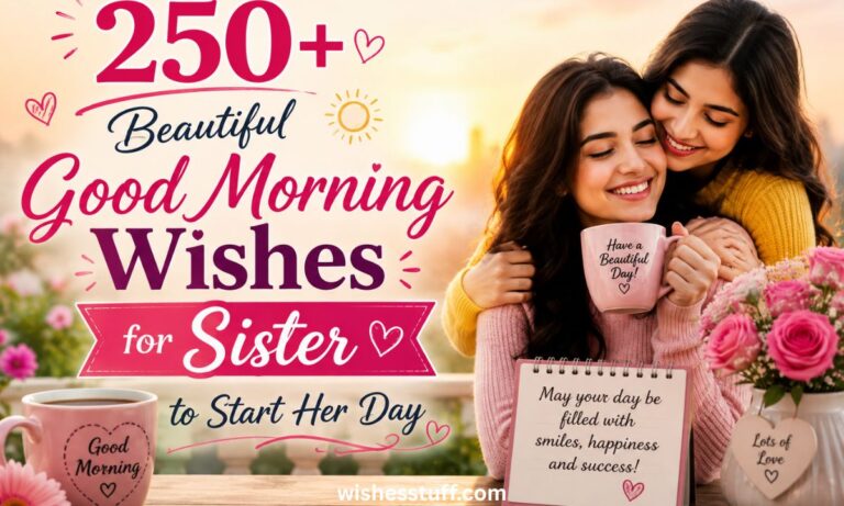 250+ beautiful good morning wishes for sister to start her day