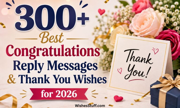 300+ best congratulations reply messages & thank you wishes for 2026