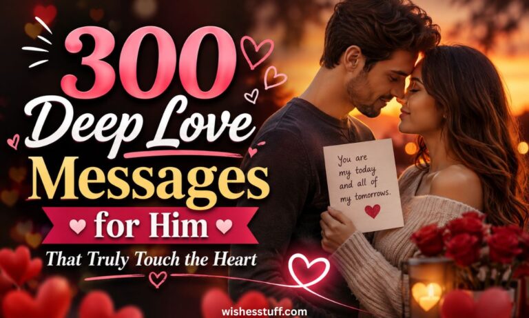 300 deep love messages for him that truly touch the heart