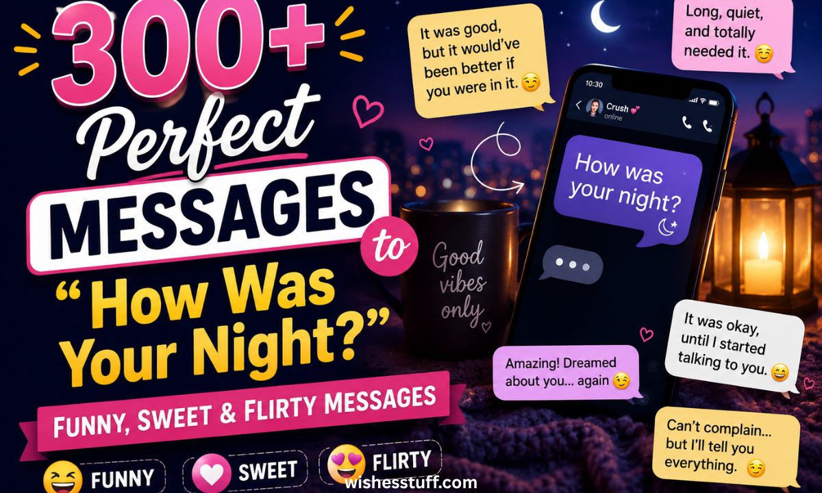 300+ perfect messages to how was your night