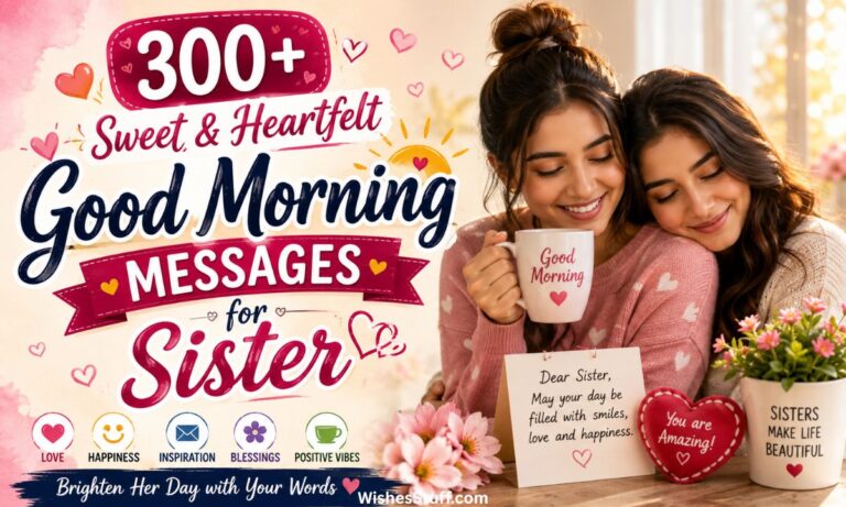 300+ sweet & heartfelt good morning messages for sister
