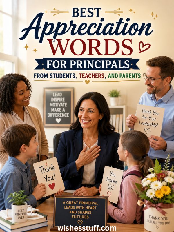 Best Appreciation And Nice Beautiful wishes For Principal