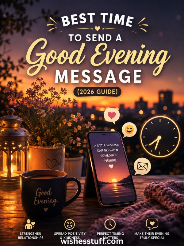 180+ Best Good Evening Wishes for Her to Make Her Smile Best Time to Send a Good Evening Message (2026 Guide)