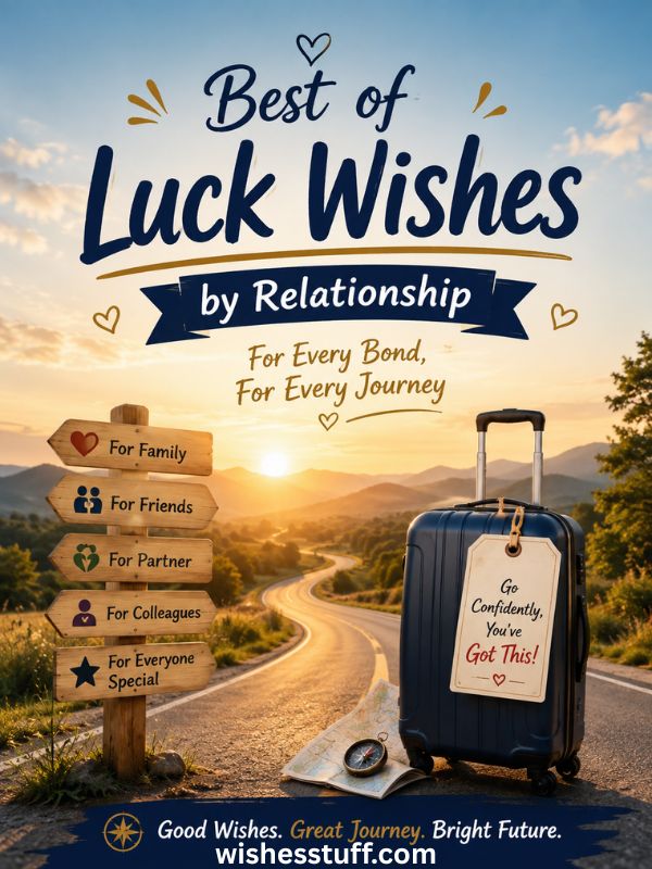 150+ Powerful Best of Luck in Your New Journey Wishes That Feel Real Best of Luck Wishes by Relationship