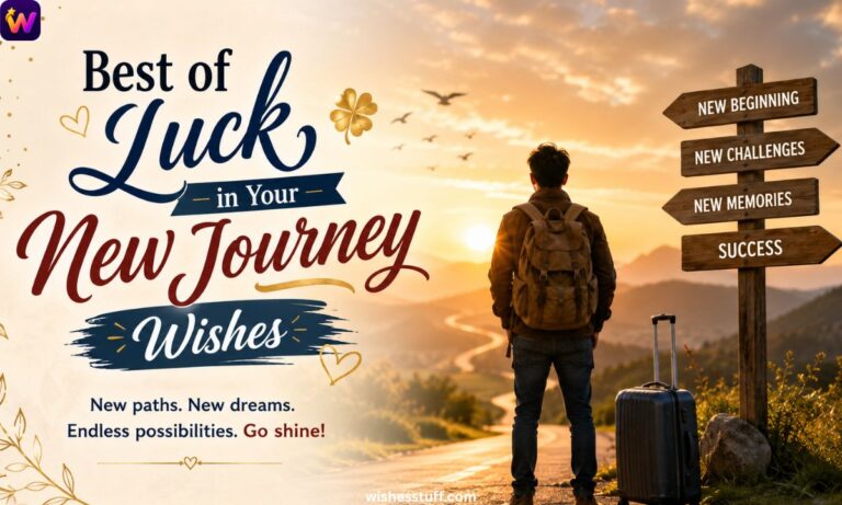 Best of Luck in Your New Journey Wishes