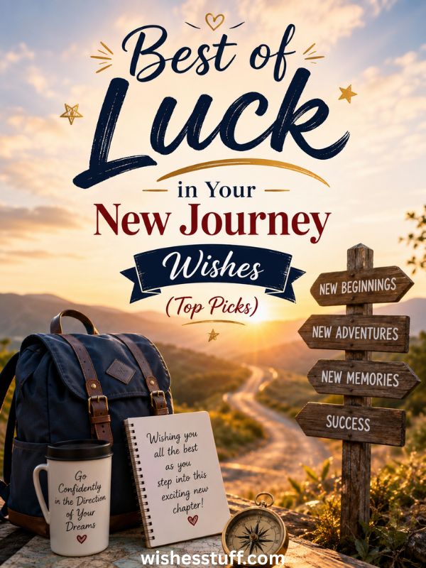 150+ Powerful Best of Luck in Your New Journey Wishes That Feel Real Best of Luck in Your New Journey Wishes (Top Picks)
