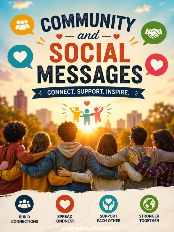 community and social messages