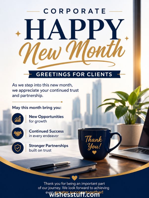 300+ New Month Messages to Clients That Build Trust and Loyalty corporate happy new month greetings for clients