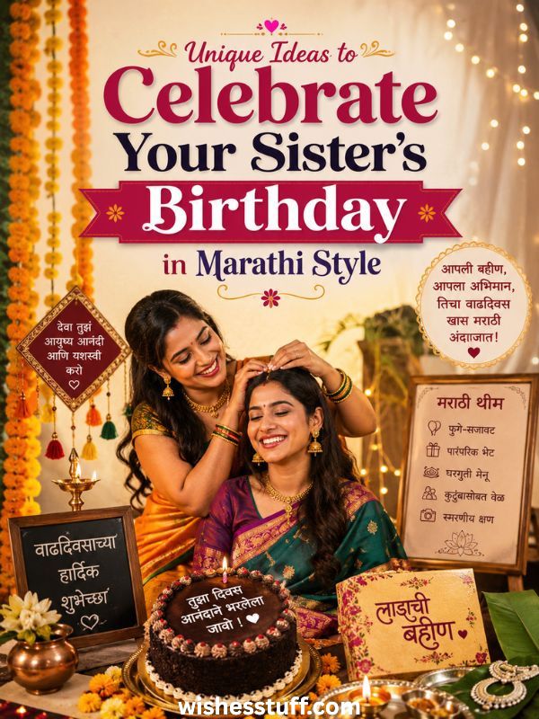 100+ Birthday Wishes for Sister (2026): Short, Funny & Heart Touching Messages Creative Ways to Wish Your Sister a Happy Birthday in Marathi