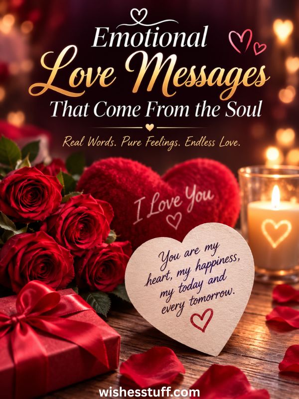 200 Deep Love Messages for Her — Say 'I Love You' Without Saying It emotional love messages that come from the soul