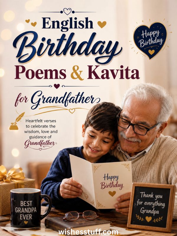 English Birthday Poems & Kavita for Grandfather