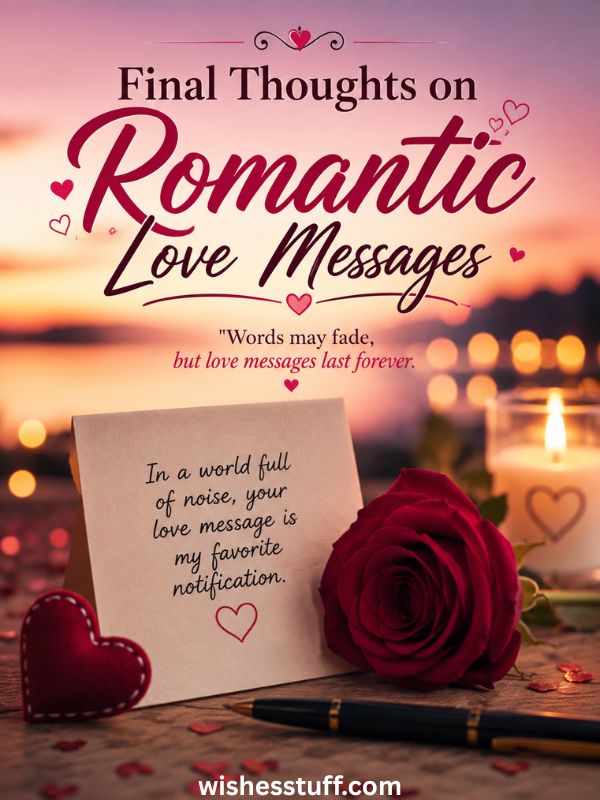 Final Thoughts on Romantic Love Messages