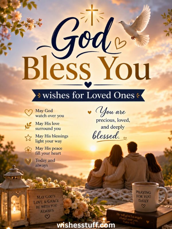 350+ Best Divine "May God Bless You" Wishes & Messages God Bless You wishes for Loved Ones