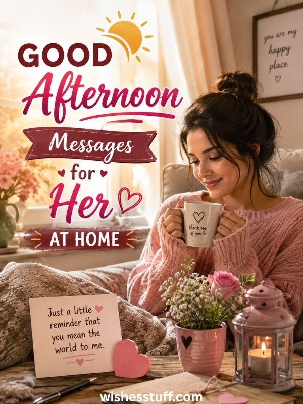 good afternoon messages for her at home