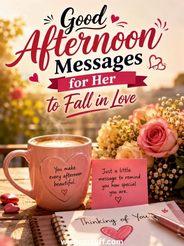good afternoon messages for her to fall in love