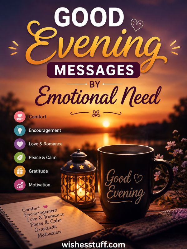 Good Evening Messages by Emotional Need