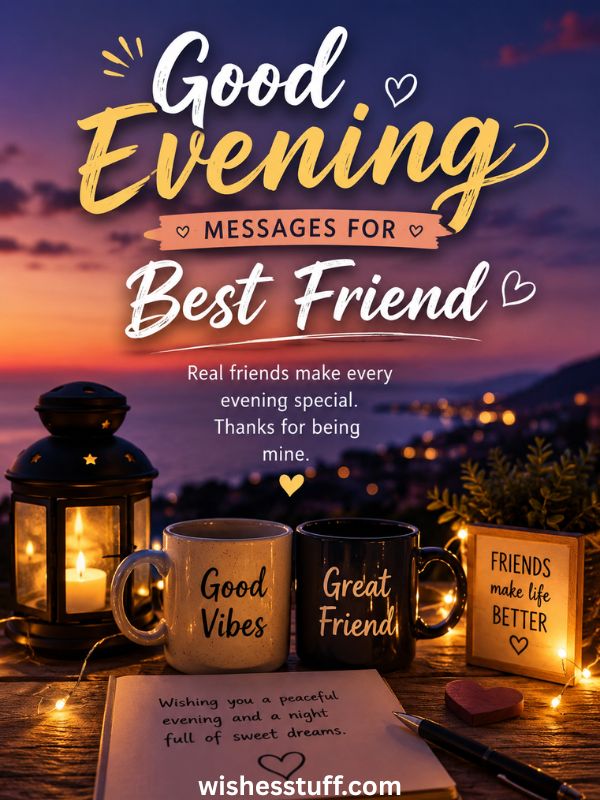 Good Evening Messages for Best Friend