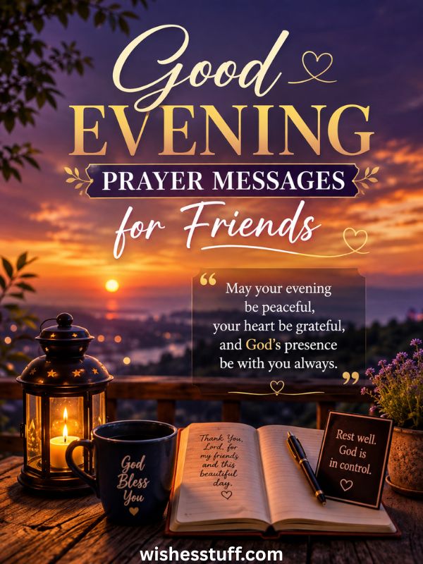 Good Evening Prayer Messages for Friends