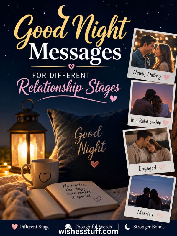 Good Night Messages for Different Relationship Stages