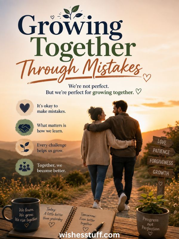 growing together through mistakes