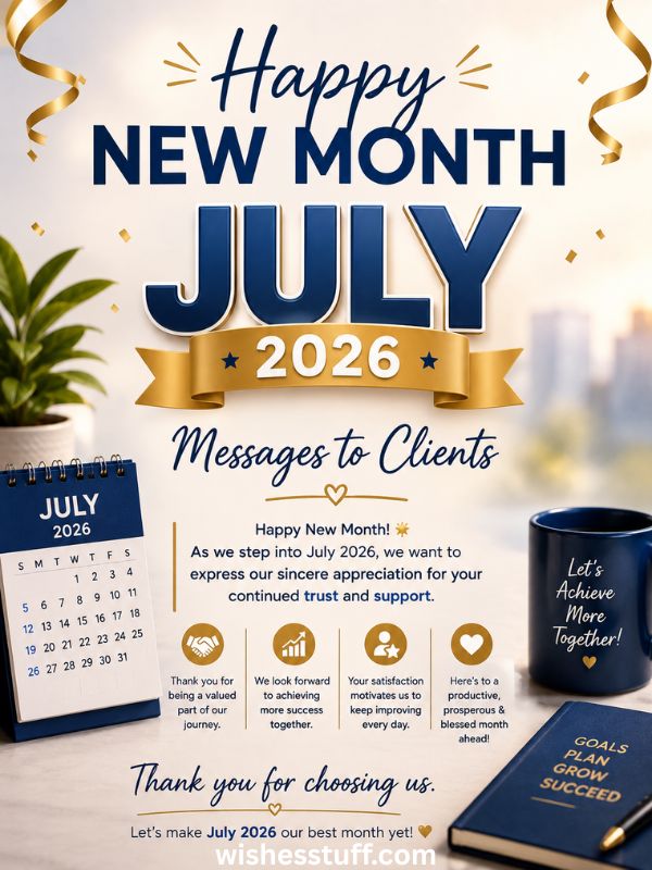 300+ New Month Messages to Clients That Build Trust and Loyalty happy new month july 2026 messages to clients