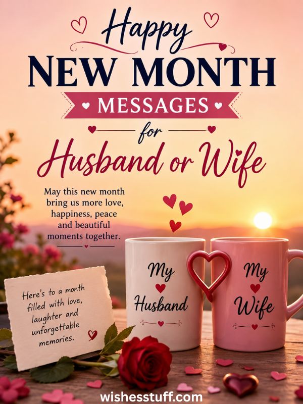 300+ Happy New Month Text Messages for Friends & Family happy new month messages for husband or wife