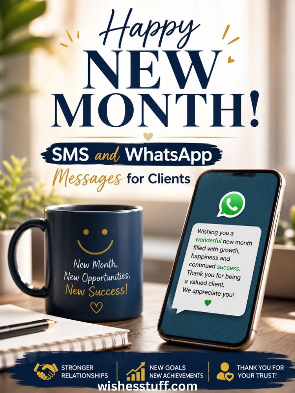 300+ New Month Messages to Clients That Build Trust and Loyalty happy new month sms and whatsapp messages for clients
