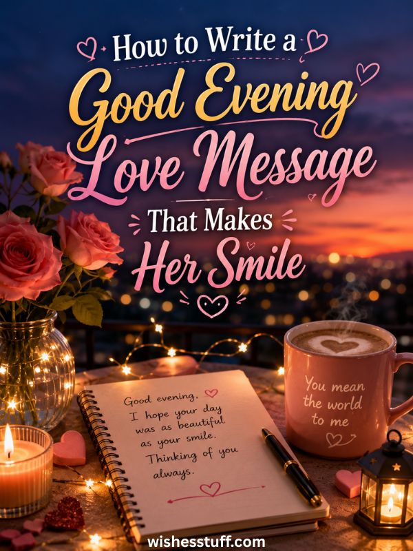 150+ Irresistible Good Evening Messages to Melt Her Heart how to write a good evening love message that makes her smile