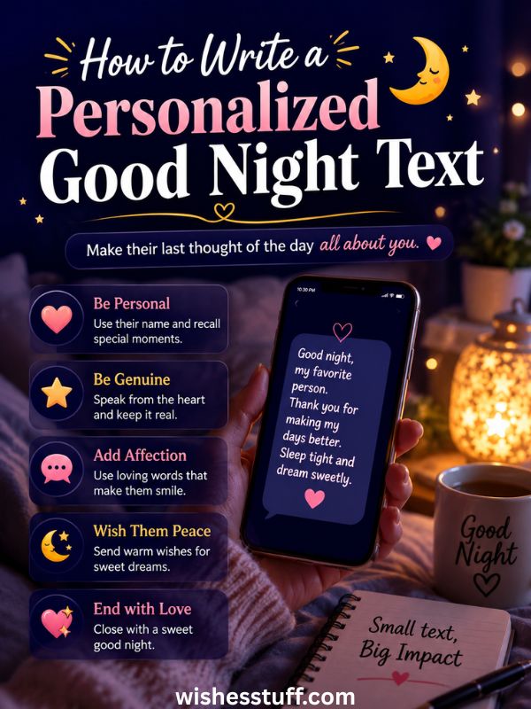 180 Good Night Messages for Long Distance Relationships — Sweet & Heartfelt how to write a personalized good night text
