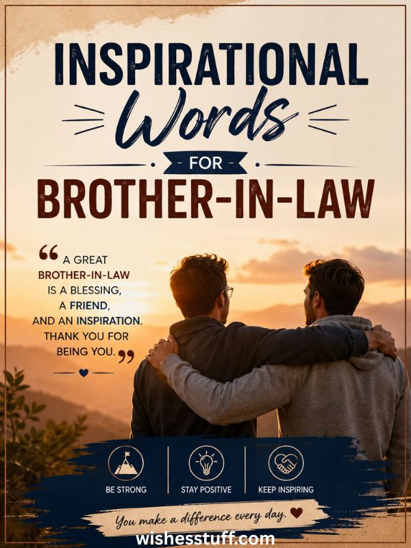 inspirational words for brother in law