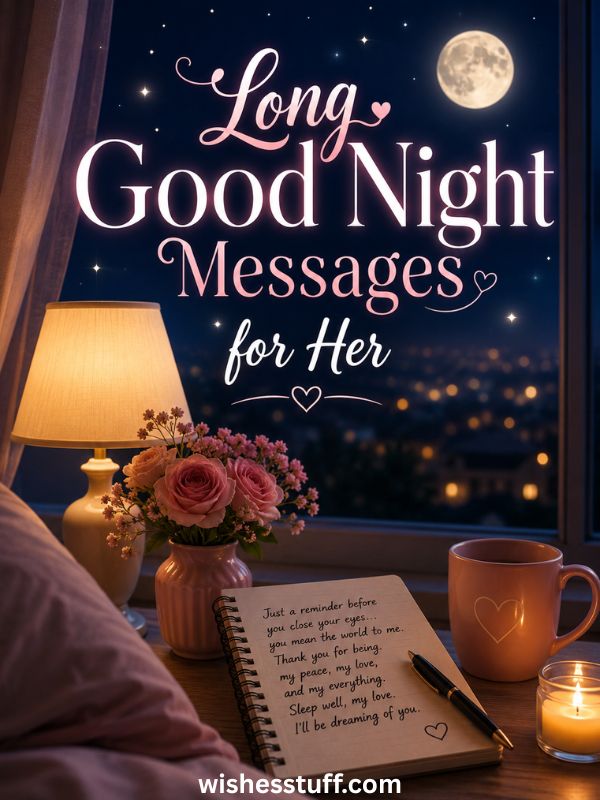 Long Good Night Messages for Her