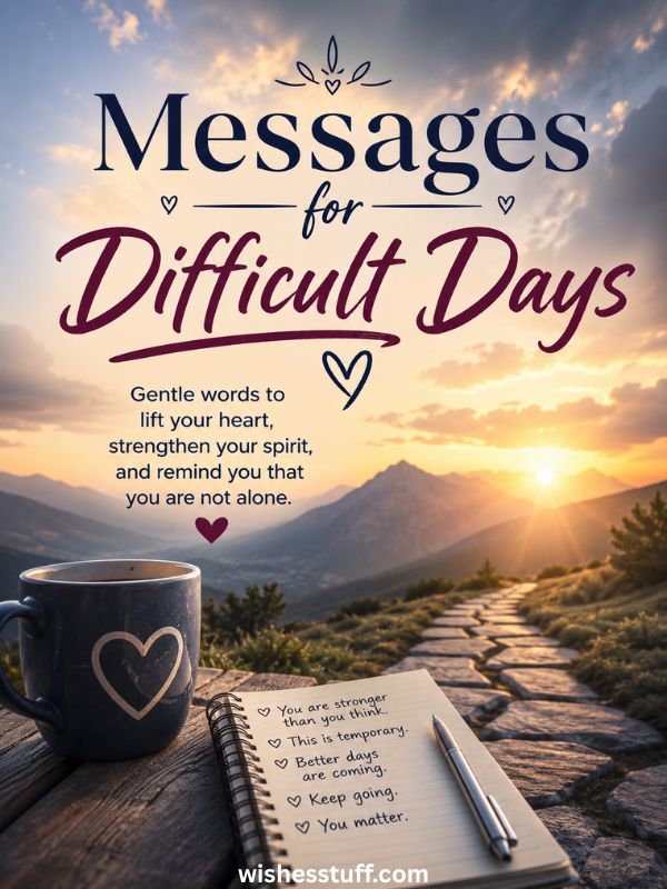 messages for difficult days