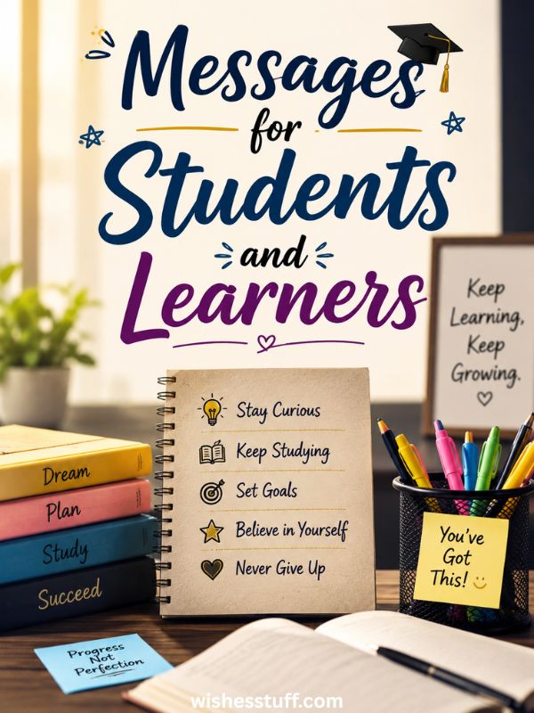 messages for students and learners