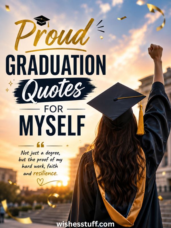 Proud Graduation Quotes For Myself