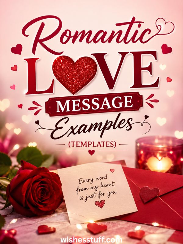Romantic Love Message Examples (Templates)